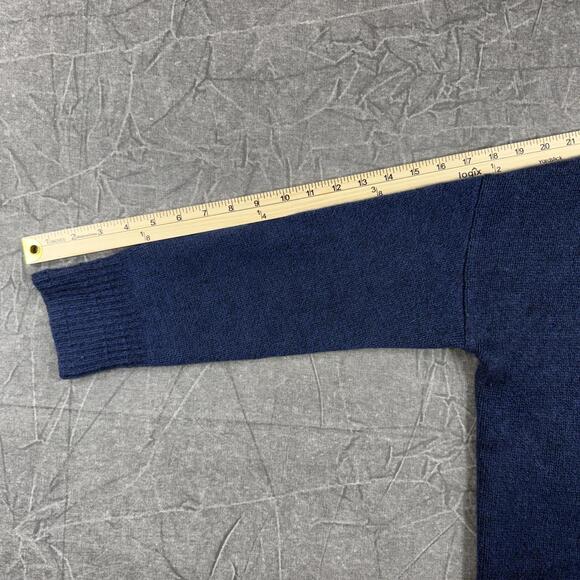 The Cashmere Project Cardigan Women's M Navy 100% Cashmere - Picture 8 of 9